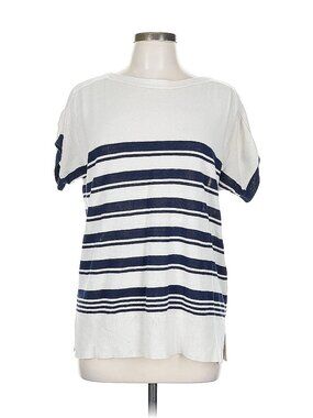 Chico's Lightweight Sweater, Navy/Cream Size Lg(2)